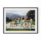 Palm Springs Party by Slim Aarons - Black Maple