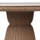Palmara Outdoor Dining Table-55" - White Marble | shipping 12/15/2026