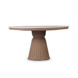 Palmara Outdoor Dining Table-55" - White Marble | shipping 12/15/2026