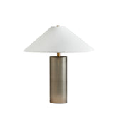 Featuring Patton Smoked Blown Glass Table Lamp by Four Hands at Amethyst Home. Inspired by Italian glass artisans, blown smoked glass forms a monolithic, cylindrical base. Topped with a short, tapered shade with a sharp finished edge.Overall Dimensions: 24.00"w x 24.00"d x 25.50"hWeight : 6.11 lbsMaterials : Cast Glass, Thermoplastic. Amethyst Home provides interior design, new construction, custom furniture, and area rugs in the Miami metro area