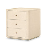 Paula Nightstand - Beige Painted Linen | shipping 09/25/2026
