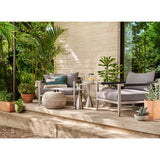 Phoenix Outdoor Accent Stool - Vintage White | shipping 10/15/2026