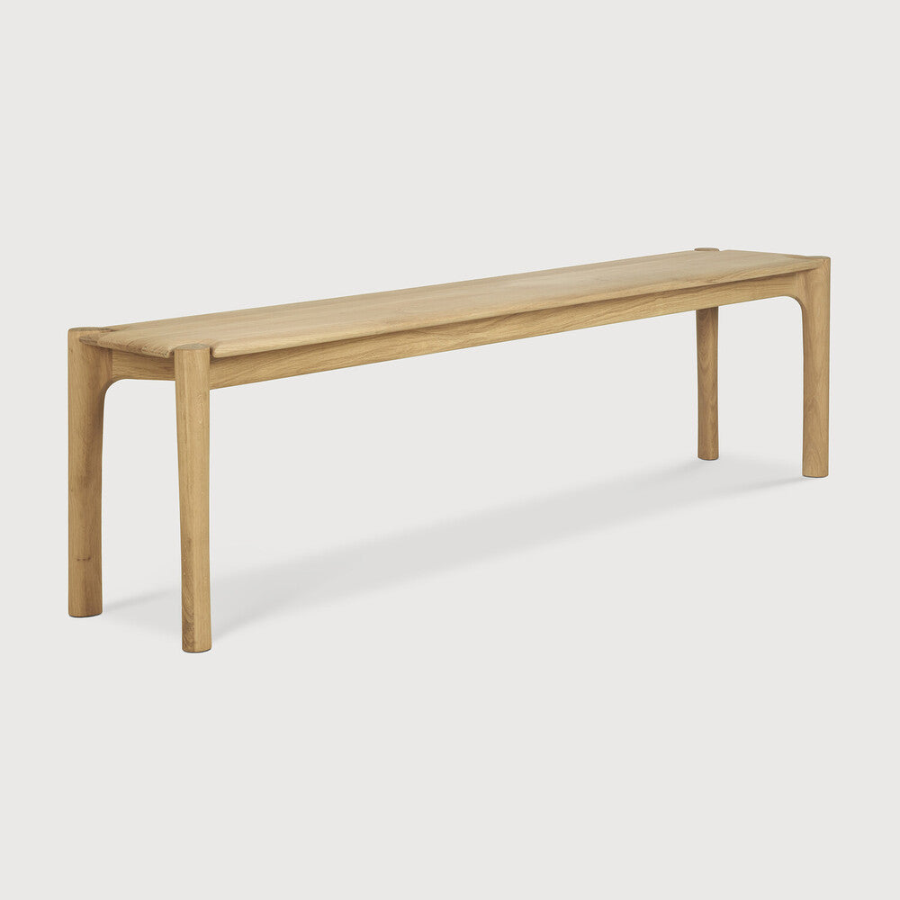 Featuring Pi Oak Bench by Ethnicraft at Amethyst Home. The PI collection honours nature’s design by keeping the strength, curves and lines, as nature intended. Interesting shapes are discovered in this sleek and stylish, polished imperfect, finish. Each PI item is finished by hand to ensure that the individual character of the wood is respected. The PI bench pairs well with t. Amethyst Home provides interior design, new construction, custom furniture, and area rugs in the Salt Lake City metro area