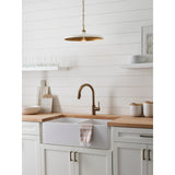 Featuring Piatto Medium Pendant Hand-Rubbed Antique Brass by Visual Comfort at Amethyst Home. Thomas O'Brien's Piatto series showcases a new and fresh take on dramatic elegance. At once chic and casual, the distinctive low shades feature rustic gilding on the inside to reflect light in a modern way. The lights will add a distinctive yet graceful statement to kitchens, dining rooms . Amethyst Home provides interior design, new construction, custom furniture, and area rugs in the Portland metro area