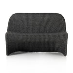 Featuring Portia Vintage Coal Outdoor Dining Bench by Four Hands at Amethyst Home. Based off a vintage shape, all-weather wicker seating brings dramatic curves to this statement-making dining bench.Overall Dimensions: 50.00"w x 27.00"d x 34.00"hWeight : 69.22 lbsMaterials : 100% Polyethylene, Iron. Amethyst Home provides interior design, new construction, custom furniture, and area rugs in the Omaha metro area