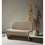 Featuring Portia Vintage White Outdoor Dining Bench by Four Hands at Amethyst Home. Based off a vintage shape, all-weather wicker seating brings dramatic curves to this statement-making dining bench.Overall Dimensions: 50.00"w x 27.00"d x 34.00"hWeight : 69.22 lbsMaterials : 100% Polyethylene, Iron. Amethyst Home provides interior design, new construction, custom furniture, and area rugs in the Scottsdale metro area