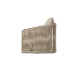 Featuring Porto Faye Sand Outdoor Swivel Chair by Four Hands at Amethyst Home. A beautiful rope-based design is woven across a durable, 360-swivel aluminum frame in a rich bronze finish. Topped with a wide cushion and throw pillow, all upholstered in 100% olefin, known for its UV-resistant, water-repellent and quick-drying abilities. Cover or store indoors during inclement weather. Amethyst Home provides interior design, new construction, custom furniture, and area rugs in the Calabasas metro area