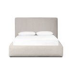 Featuring Quincy Plushtone Linen Bed by Four Hands at Amethyst Home. Modern, clean shaping meets inflated comfort with this padded, upholstered bed frame in a textural boucle-like pattern.KingOverall Dimensions: 89.25"w x 92.25"d x 48.00"hWeight: 234.79 lbsQueenOverall Dimensions: 73.00"w x 92.25"d x 48.00"hWeight: 188.38 lbsMaterials : 100% Polyester, Solid Parawood. Amethyst Home provides interior design, new construction, custom furniture, and area rugs in the Newport Beach metro area