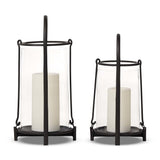Raza Outdoor Lantern Set - Black Antique | shipping 10/25/2026