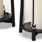 Raza Outdoor Lantern Set - Black Antique | shipping 10/25/2026