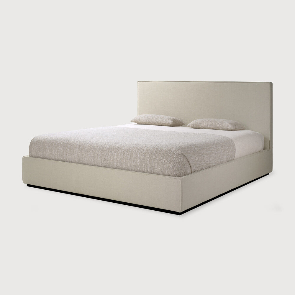 Featuring Revive Removable Linen Sand Bed by Ethnicraft at Amethyst Home. Find solace in the Revive bed, where comfort meets practicality. Its linen headboard, effortlessly removable for dry cleaning, ensures a fresh and inviting space. Stitched details add a touch of refined elegance and create a soft backdrop that whispers tranquility into the bedroom.Overall Dimensions: 85.5" . Amethyst Home provides interior design, new construction, custom furniture, and area rugs in the Washington metro area