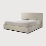 Featuring Revive Removable Linen Sand Bed by Ethnicraft at Amethyst Home. Find solace in the Revive bed, where comfort meets practicality. Its linen headboard, effortlessly removable for dry cleaning, ensures a fresh and inviting space. Stitched details add a touch of refined elegance and create a soft backdrop that whispers tranquility into the bedroom.Overall Dimensions: 85.5" . Amethyst Home provides interior design, new construction, custom furniture, and area rugs in the Washington metro area