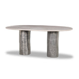 Rhys Dining Table - Ecru Marble | shipping 10/15/2026