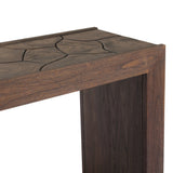 Ridge Outdoor Console Table - Stained Saddle Brown-Teak Root | shipping 09/15/2026