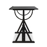 Rockwell Drafting Table - Dark Espresso Reclaimed French Oak | shipping 12/15/2026