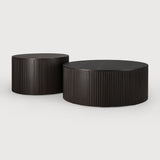 Designed by Jacques Deneef, the Roller Max is a clever multifunctional item that combines a coffee table with storage.  Encapsulated in its stacked wood-stick effect, the tabletop can be easily removed to hide the newspapers, toys, cushions and throws from daily life. The perfect solution for smaller living.

The tabletop can be removed to store objects inside the table. Amethyst Home provides interior design, new construction, custom furniture, and area rugs in the San Diego metro area