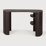 Featuring Roller Mahogany Dark Brown Max Desk by Ethnicraft at Amethyst Home. The Roller Max collection is remarkable in its design, distinguished with its stacked wood-stick effect. With its organic yet contained form, the Roller Max desk is designed to adapt—whether placed in the centre of a room, tucked into a corner, or positioned by a window. It’s an inviting and versatile a. Amethyst Home provides interior design, new construction, custom furniture, and area rugs in the Scottsdale metro area