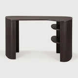 Featuring Roller Mahogany Dark Brown Max Desk by Ethnicraft at Amethyst Home. The Roller Max collection is remarkable in its design, distinguished with its stacked wood-stick effect. With its organic yet contained form, the Roller Max desk is designed to adapt—whether placed in the centre of a room, tucked into a corner, or positioned by a window. It’s an inviting and versatile a. Amethyst Home provides interior design, new construction, custom furniture, and area rugs in the Scottsdale metro area