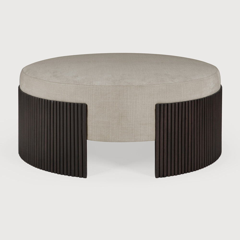 Roller Mahogany Dark Brown Max Pouf | ready to ship!