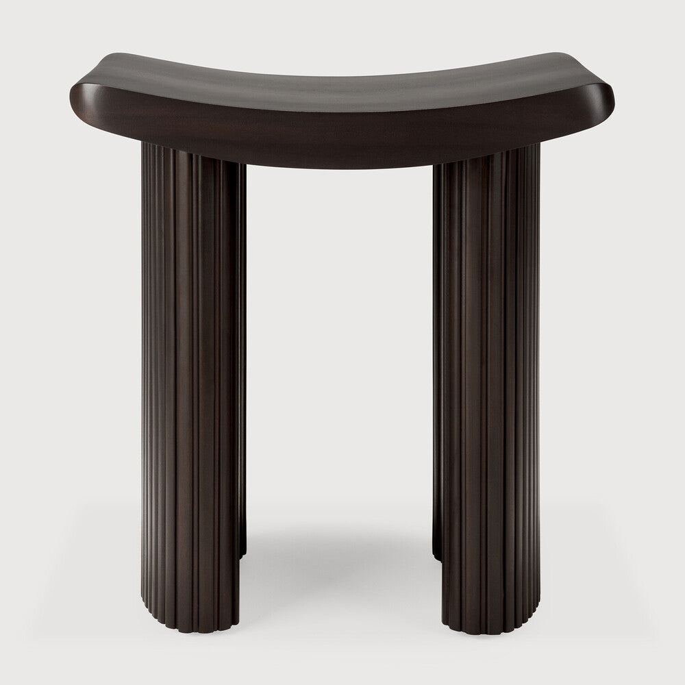 Roller Mahogany Dark Brown Max Stool | ready to ship!