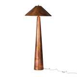 Featuring Romani Iridescent Acid Wash Floor Lamp by Four Hands at Amethyst Home. Unified with its burnished, iridescent finish from top to bottom, this gleaming floor lamp has a standout presence that makes any room shine.Overall Dimensions: 28.00"w x 28.00"d x 66.50"hWeight : 55.12 lbsMaterials : Stainless Steel. Amethyst Home provides interior design, new construction, custom furniture, and area rugs in the Washington metro area
