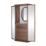 Rosalind Mirror Armoire - Amber Ash Veneer | shipping 12/15/2026