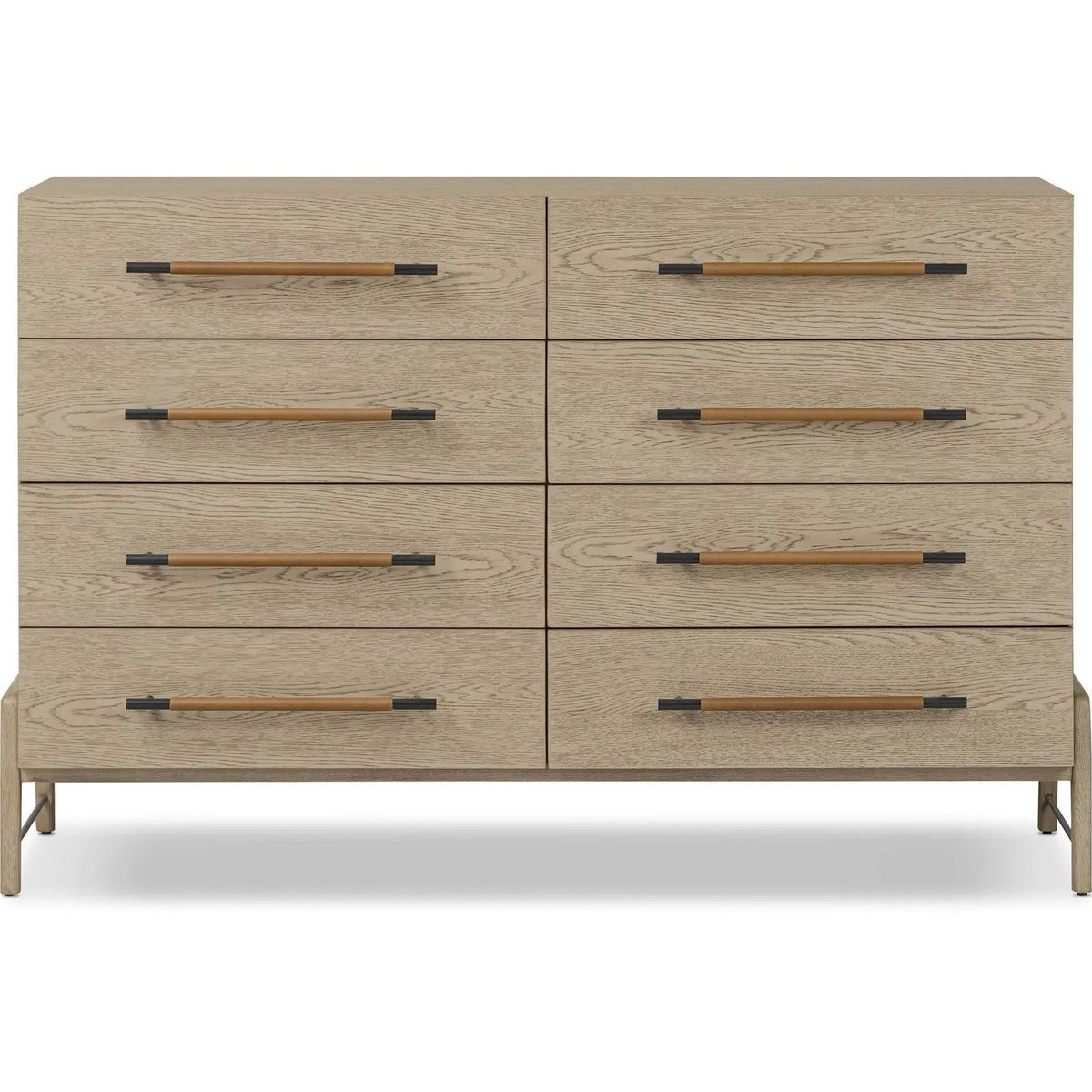 Rosedale Yucca Oak Veneer 8 Drawer Dresser | ready to ship!