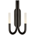 Featuring Rousseau Double Wall Sconce Bronze by Visual Comfort at Amethyst Home. Featuring minimalist silhouettes with modern design details, Kelly Wearstler's distinctive Rousseau series offers a versatile range of lighting, including sconces, pendants and chandeliers. A variety of metal finishes pair with etched crystal, seeded or clear glass to create refined combinations th. Amethyst Home provides interior design, new construction, custom furniture, and area rugs in the Laguna Beach metro area