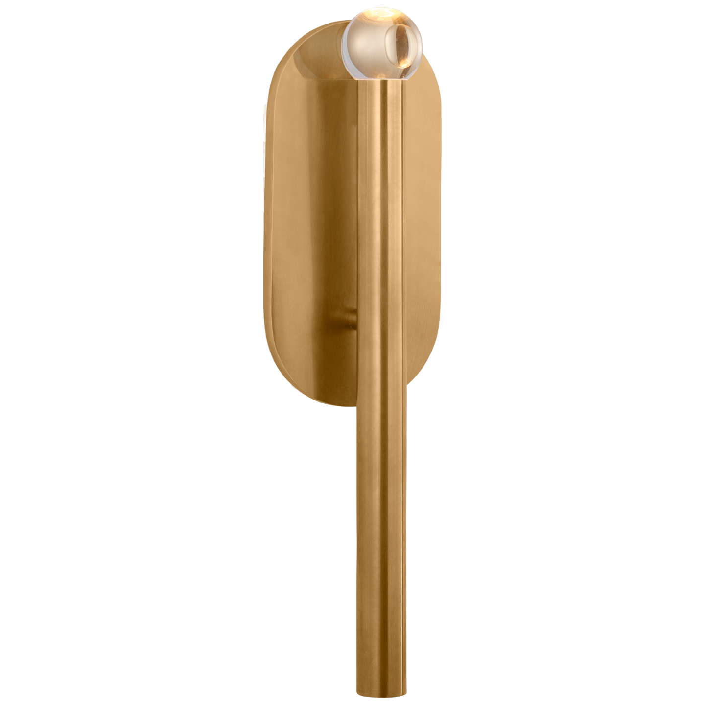 Featuring minimalist silhouettes with modern design details, Kelly Wearstler's distinctive Rousseau series offers a versatile range of lighting, including sconces, pendants and chandeliers. A variety of metal finishes pair with etched crystal, seeded or clear glass to create refined combinations that illuminate modern interiors.Extension : 3.25"Backplate : 4. Amethyst Home provides interior design, new construction, custom furniture, and area rugs in the Tampa metro area