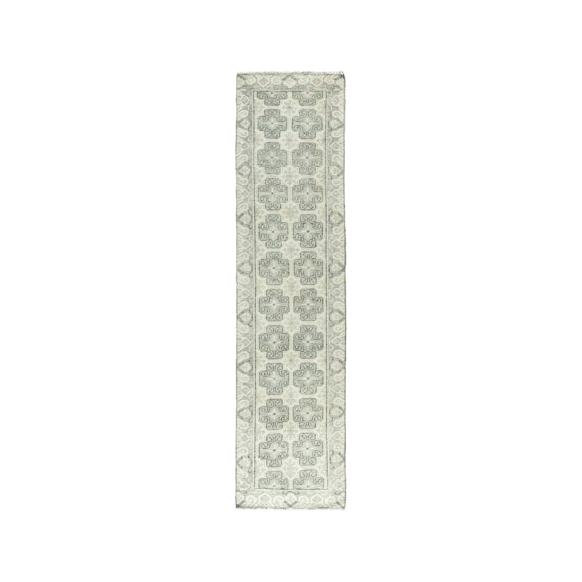 Salinas Green Milieu Hand-Knotted Runner