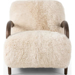 Sandro Champagne Mongolian Fur Chair  Four Hands