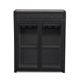 Santiago Bar Cabinet - Smoked Black Mango | shipping 10/25/2026
