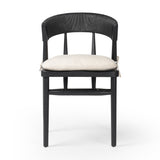 Buxton Dining Chair - Black Brushed Ash / Savile Flax | shipping 11/25/2026