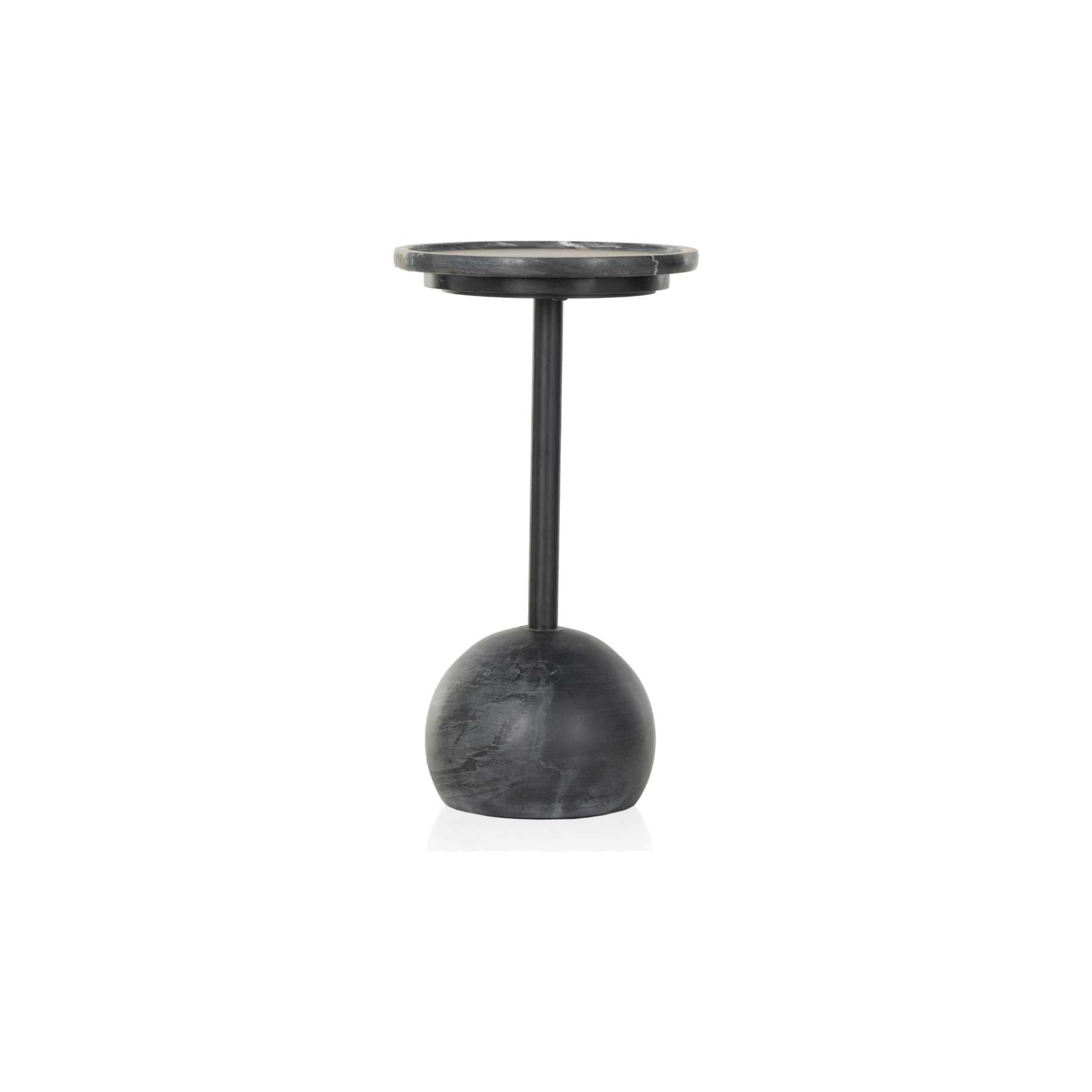 We love the abstract design of this Viola Black Marble Accent Table. Made from solid marble, the table brings an elegant feel to any space. Amethyst Home provides interior design, new home construction design consulting, vintage area rugs, and lighting in the Houston metro area.