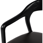 Featuring Amare Sonoma Black Dining Armchair by Four Hands at Amethyst Home. Make it monochromatic. Inspired by simple Scandinavian styling, solid ash forms a shapely open frame for top-grain leather seating.
Overall Dimensions: 22"W x 22"L x 32"HColors: Black, Sonoma BlackMaterials: Solid Ash , Top Grain LeatherWeight: 13.89
Seat Depth: 17.25"Seat Height: 19"Arm Height from Floor: 26. Amethyst Home provides interior design, new construction, custom furniture and area rugs in the Austin metro area