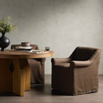 Sit back and relax, with rolled arms and a relaxed drape. Libeco™-sourced Belgian linens are artisan-made and 100% natural. Certified Oeko-Tex® STANDARD 100, slipcovered styles are fully removable and machine-washable for easy care. Amethyst Home provides interior design, new construction, custom furniture and area rugs in the Beverly Hills metro area.