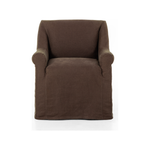 Sit back and relax, with rolled arms and a relaxed drape. Libeco™-sourced Belgian linens are artisan-made and 100% natural. Certified Oeko-Tex® STANDARD 100, slipcovered styles are fully removable and machine-washable for easy care. Amethyst Home provides interior design, new construction, custom furniture and area rugs in the Boston metro area.