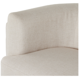 Featuring Hartley Dover Crescent Sofa by Four Hands at Amethyst Home. A true showstopper. A fully upholstered outer frame cradles this classic sofa upholstered in a subtly textured performance fabric. Performance fabrics are specially created to withstand spills, stains, high traffic and wear, ensuring long-term comfort and unmatched durability.Overall Dimens. Amethyst Home provides interior design, new home construction design consulting, vintage area rugs, and lighting in the Atlanta metro area.
