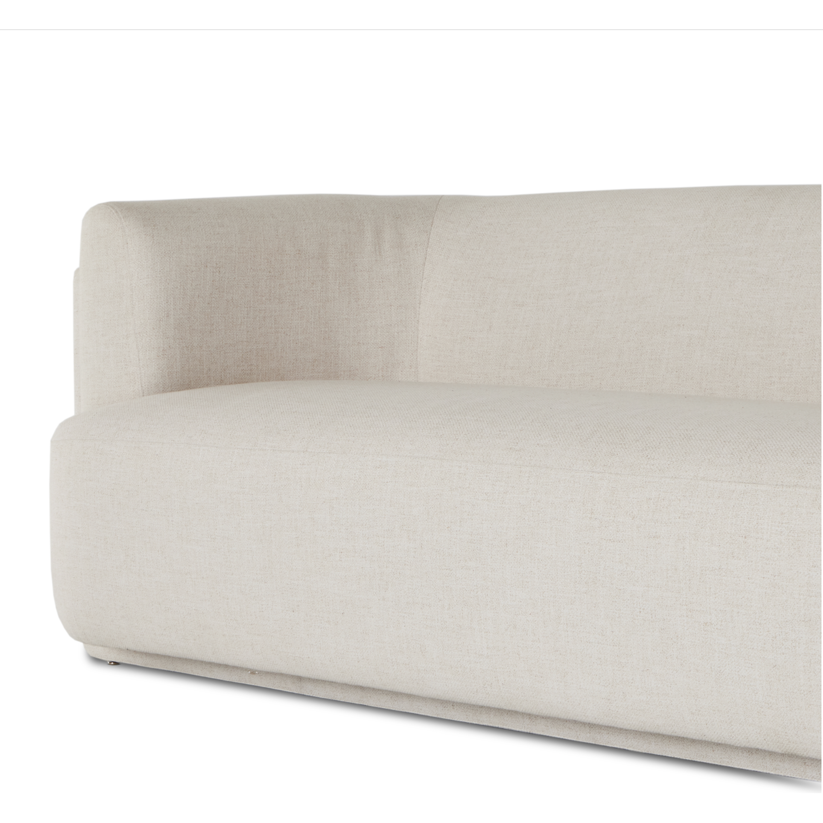 Featuring Hartley Dover Crescent Sofa by Four Hands at Amethyst Home. A true showstopper. A fully upholstered outer frame cradles this classic sofa upholstered in a subtly textured performance fabric. Performance fabrics are specially created to withstand spills, stains, high traffic and wear, ensuring long-term comfort and unmatched durability.Overall Di. Amethyst Home provides interior design, new home construction design consulting, vintage area rugs, and lighting in the New Orleans metro area.