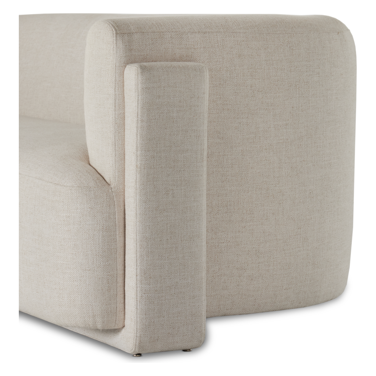 Featuring Hartley Dover Crescent Sofa by Four Hands at Amethyst Home. A true showstopper. A fully upholstered outer frame cradles this classic sofa upholstered in a subtly textured performance fabric. Performance fabrics are specially created to withstand spills, stains, high traffic and wear, ensuring long-term comfort and unmatched durability.Overall D. Amethyst Home provides interior design, new home construction design consulting, vintage area rugs, and lighting in the Batton Rouge metro area.