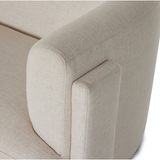 Featuring Hartley Dover Crescent Sofa by Four Hands at Amethyst Home. A true showstopper. A fully upholstered outer frame cradles this classic sofa upholstered in a subtly textured performance fabric. Performance fabrics are specially created to withstand spills, stains, high traffic and wear, ensuring long-term comfort and unmatched durability.Overall Dimensio. Amethyst Home provides interior design, new home construction design consulting, vintage area rugs, and lighting in the Miami metro area.