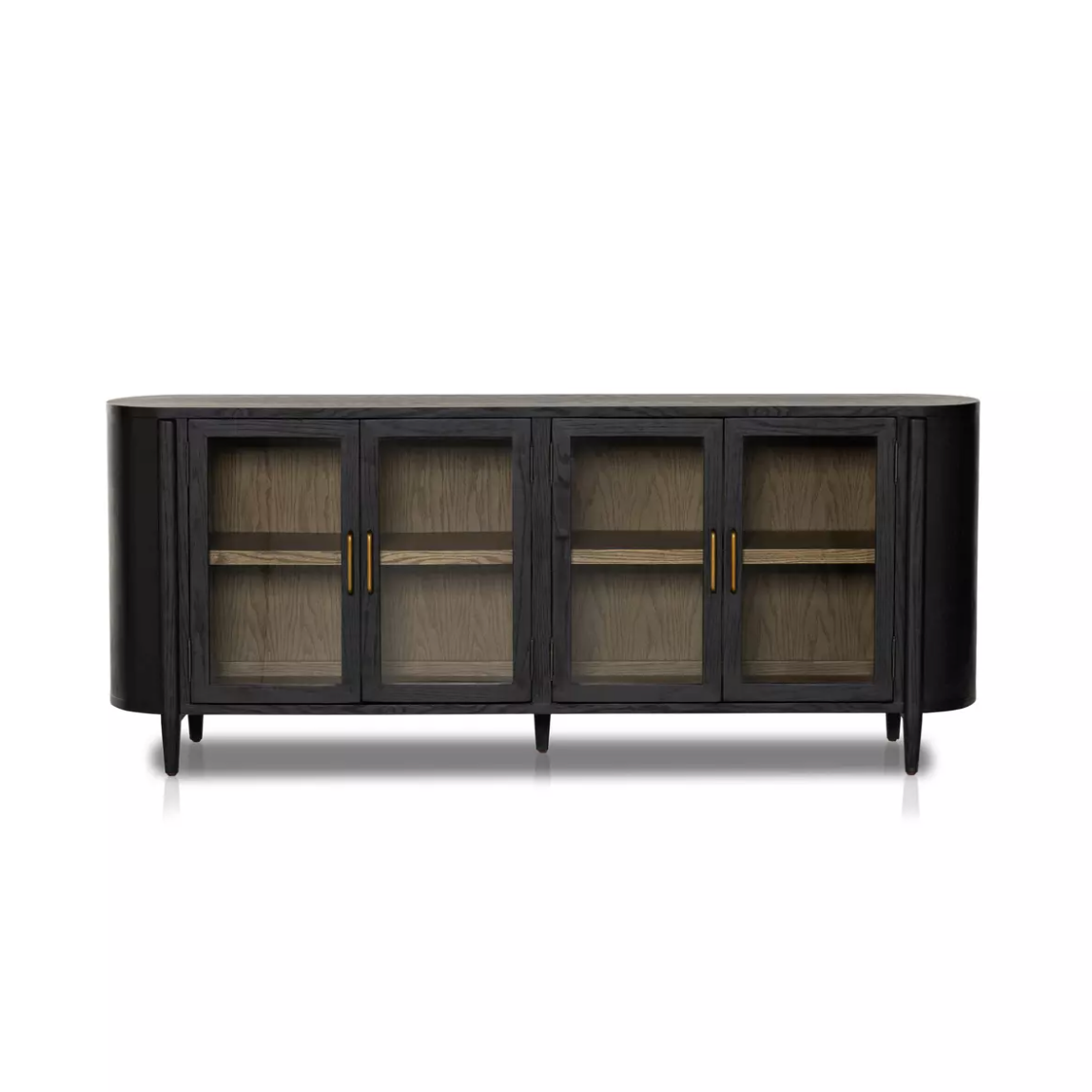 Enhance your living space with this timeless Tolle Drifted Oak Solid Sideboard. Handcrafted with solid oak, this sideboard adds an element of sophistication and stability that will last for years. Bring home a piece of style and luxury as you impress your guests with this elegant sideboard.Overall Dimensions: 82"W x 20"L x 34"H Amethyst Home provides interior design, new home construction design consulting, vintage area rugs, and lighting in the Nashville metro area.