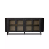Enhance your living space with this timeless Tolle Drifted Oak Solid Sideboard. Handcrafted with solid oak, this sideboard adds an element of sophistication and stability that will last for years. Bring home a piece of style and luxury as you impress your guests with this elegant sideboard.Overall Dimensions: 82"W x 20"L x 34"H Amethyst Home provides interior design, new home construction design consulting, vintage area rugs, and lighting in the Nashville metro area.