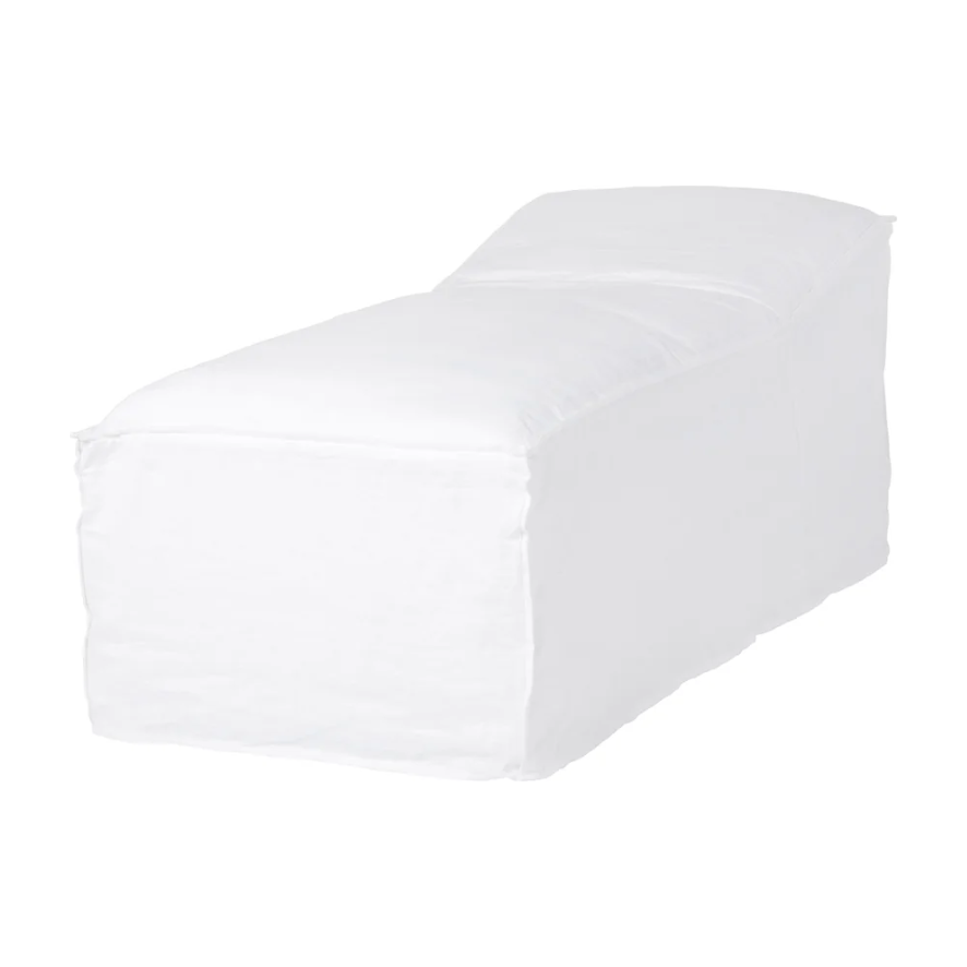 Sienna White Linen Slipcovered Chaise | shipping 10/29/2025
