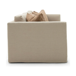 The Millie Sofa is known for it's clean & couture style linen slipcover.  Beautifully timeless and ultra luxe comfort. Amethyst Home provides interior design, new home construction design consulting, vintage area rugs, and lighting in the Miami metro area.