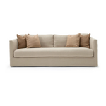 The Millie Sofa is known for it's clean & couture style linen slipcover.  Beautifully timeless and ultra luxe comfort. Amethyst Home provides interior design, new home construction design consulting, vintage area rugs, and lighting in the Tampa metro area.