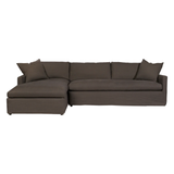 Louis Slipcovered Linen Sectional with Chaise