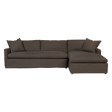 Louis Slipcovered Linen Sectional with Chaise