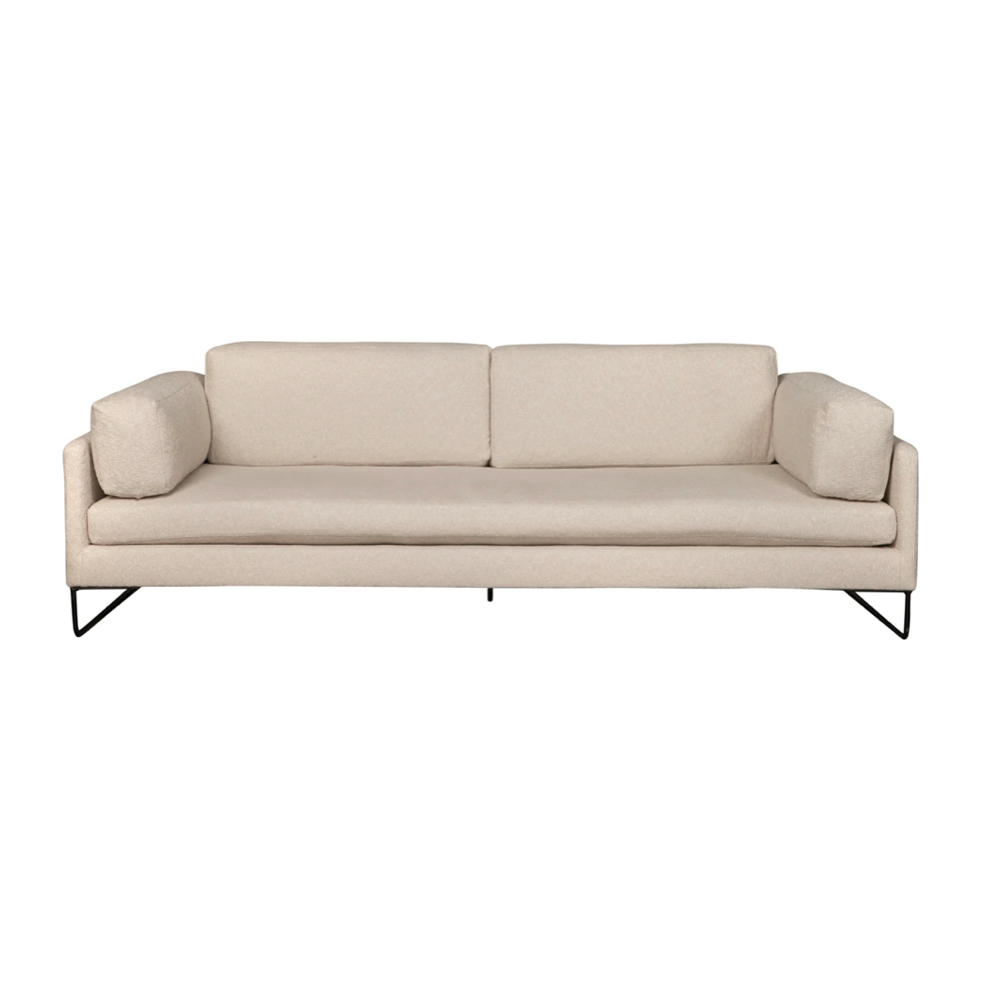 The Allister 101" Sofa by Cisco Brothers is chic and dreamy and may be a celeb favorite -- you'll see it gracing the cover of your favorite magazines. The chunky pillows are so much unique with this silhouette. This sofa is shown in Segura Natural Cotton/Linen Blend (Rub count 30,000). Amethyst Home provides interior design, new home construction design consulting, vintage area rugs, and lighting in the Portland metro area.