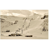 Mountain Ski Lift Art